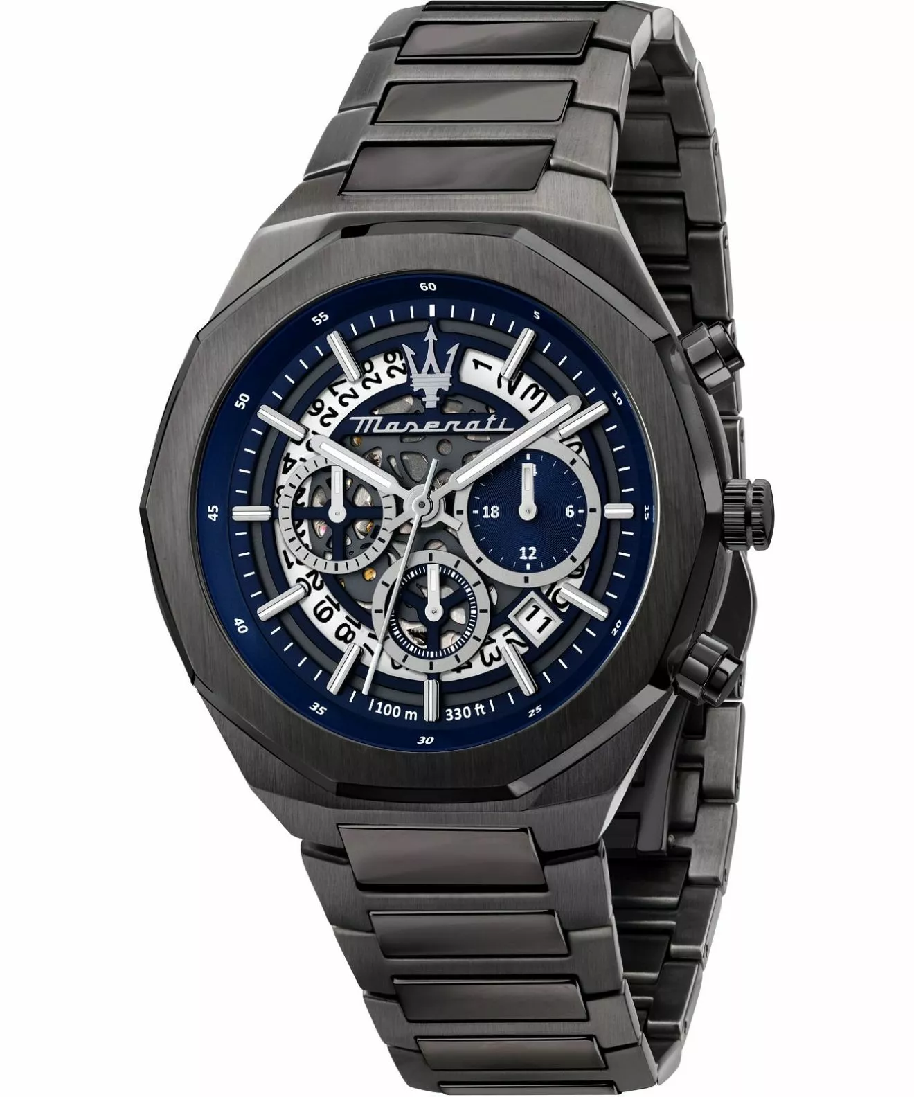 Годинник Чоловічий Maserati Stile Skeleton Chronograph R8873642012