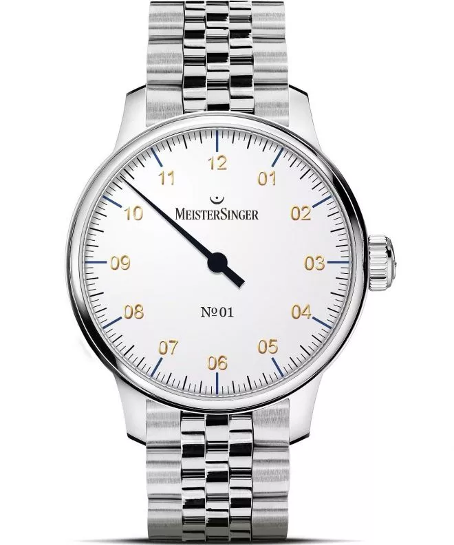 Годинник Чоловічий Meistersinger N°01 White AM3301G_MGB20