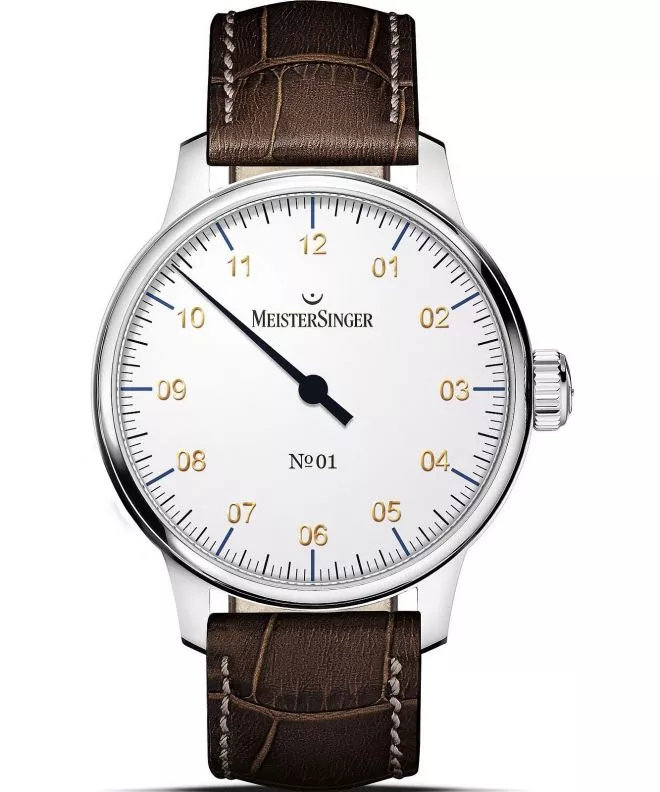 Годинник Чоловічий Meistersinger N°01 White AM3301G_SG02