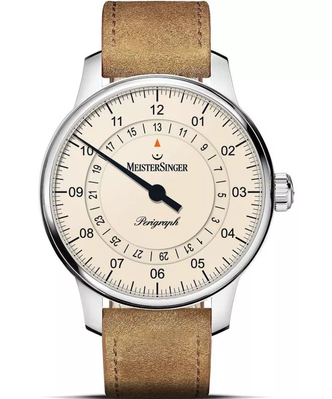 Годинник Чоловічий Meistersinger Perigraph - 38mm Ivory BM1103_SV13