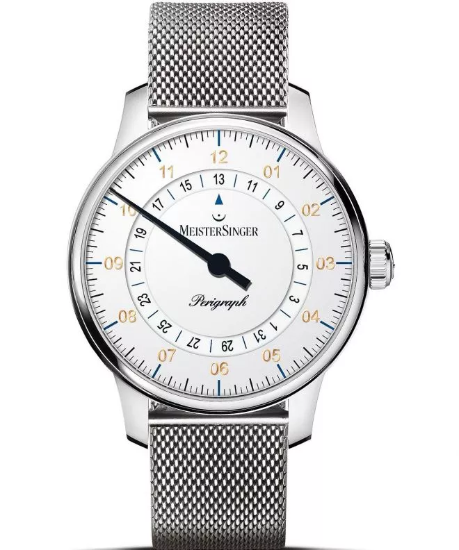 Годинник Чоловічий Meistersinger Perigraph - 38mm White BM1101G_MLN18