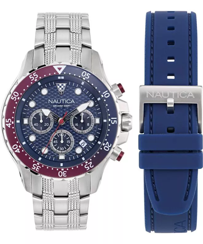 Годинник Чоловічий Nautica Sporty Chronograph SET NAPNSF407