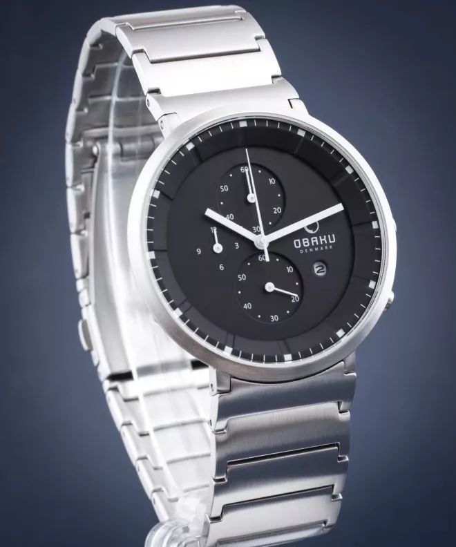 Годинник Чоловічий Obaku Harmony Chronograph V147GCBSC1