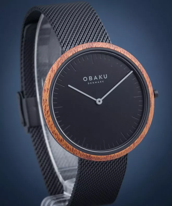 Годинник Чоловічий Obaku Trae Charcoal V245GXBBMB