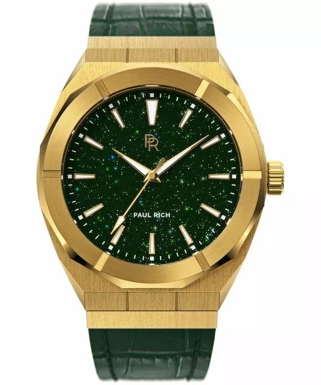 Годинник Чоловічий Paul Rich Star Dust Green Gold Leather 42 655365533290