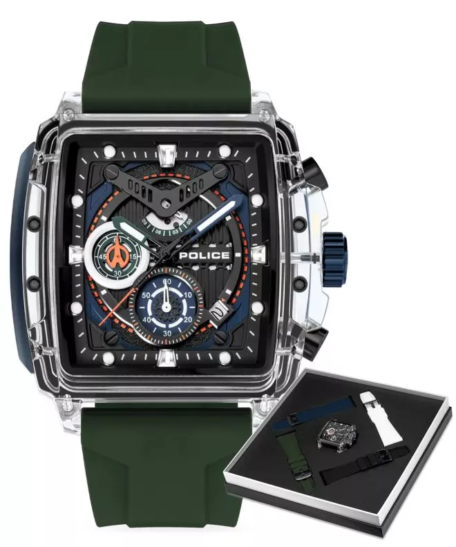 Годинник Чоловічий Police Clout Chronograph PEWGO0052401-SET