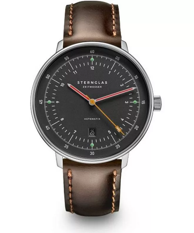 Годинник Чоловічий Sternglas Hamburg Neugraphit Automatic S02-HH39-BR03