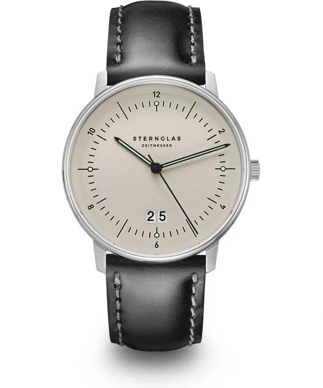 Годинник Чоловічий Sternglas Naos Big Date Alabaster S01-NAG26-BR02