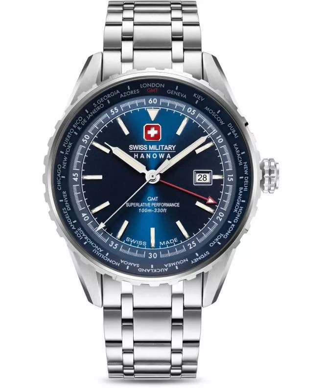 Годинник Чоловічий Swiss Military Hanowa Afterburn GMT SMWGH0003204