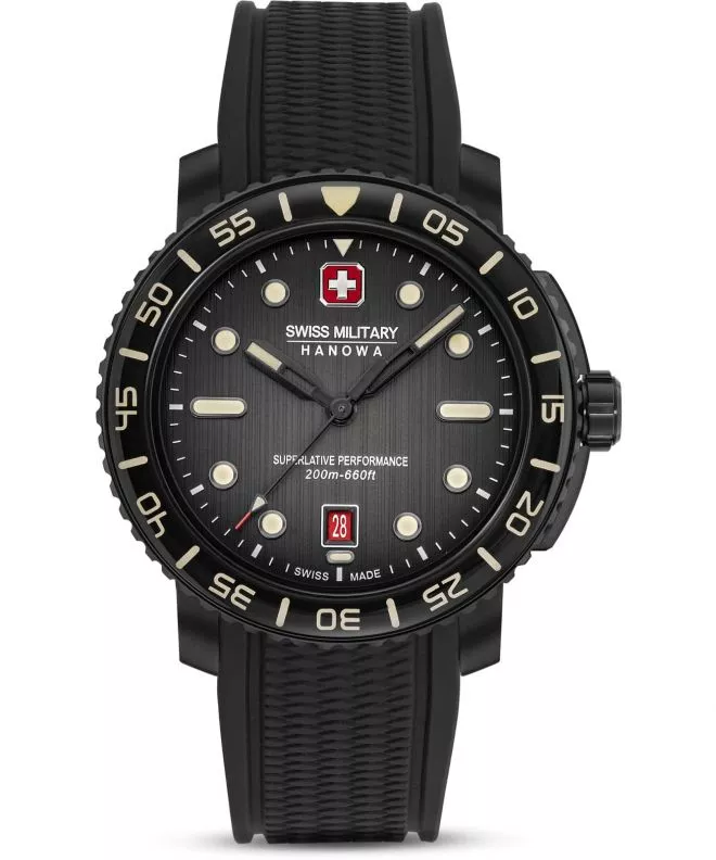 Годинник Чоловічий Swiss Military Hanowa Black Marlin SMWGN0001730