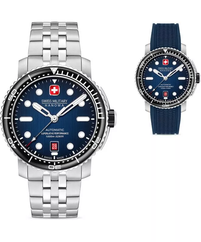 Годинник Чоловічий Swiss Military Hanowa Maitre Plongeur Automatic SET SMWGL0002002-SET