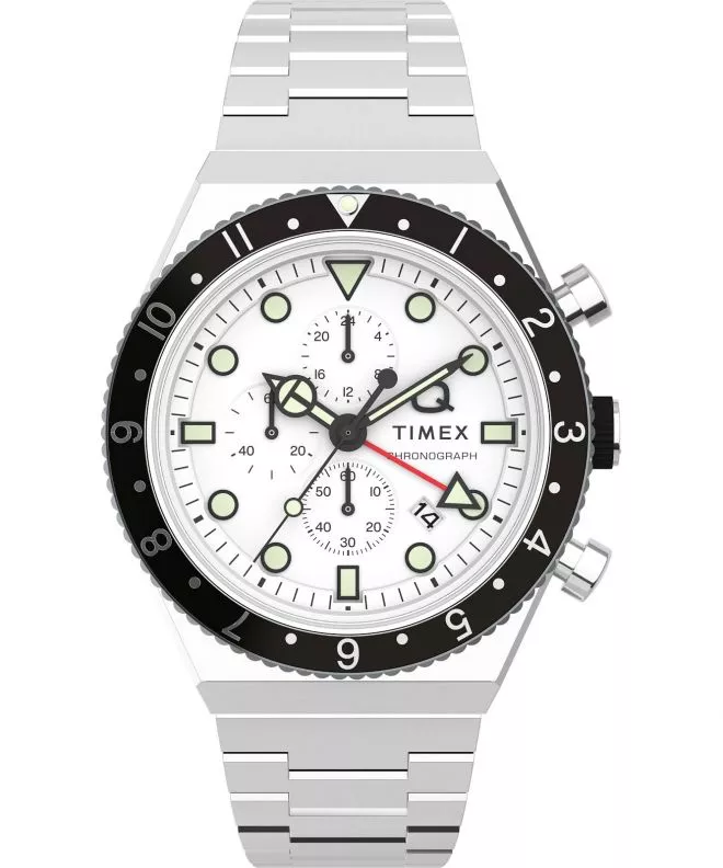 Годинник Чоловічий Timex Q Three Time Zone Chronograph TW2V69900