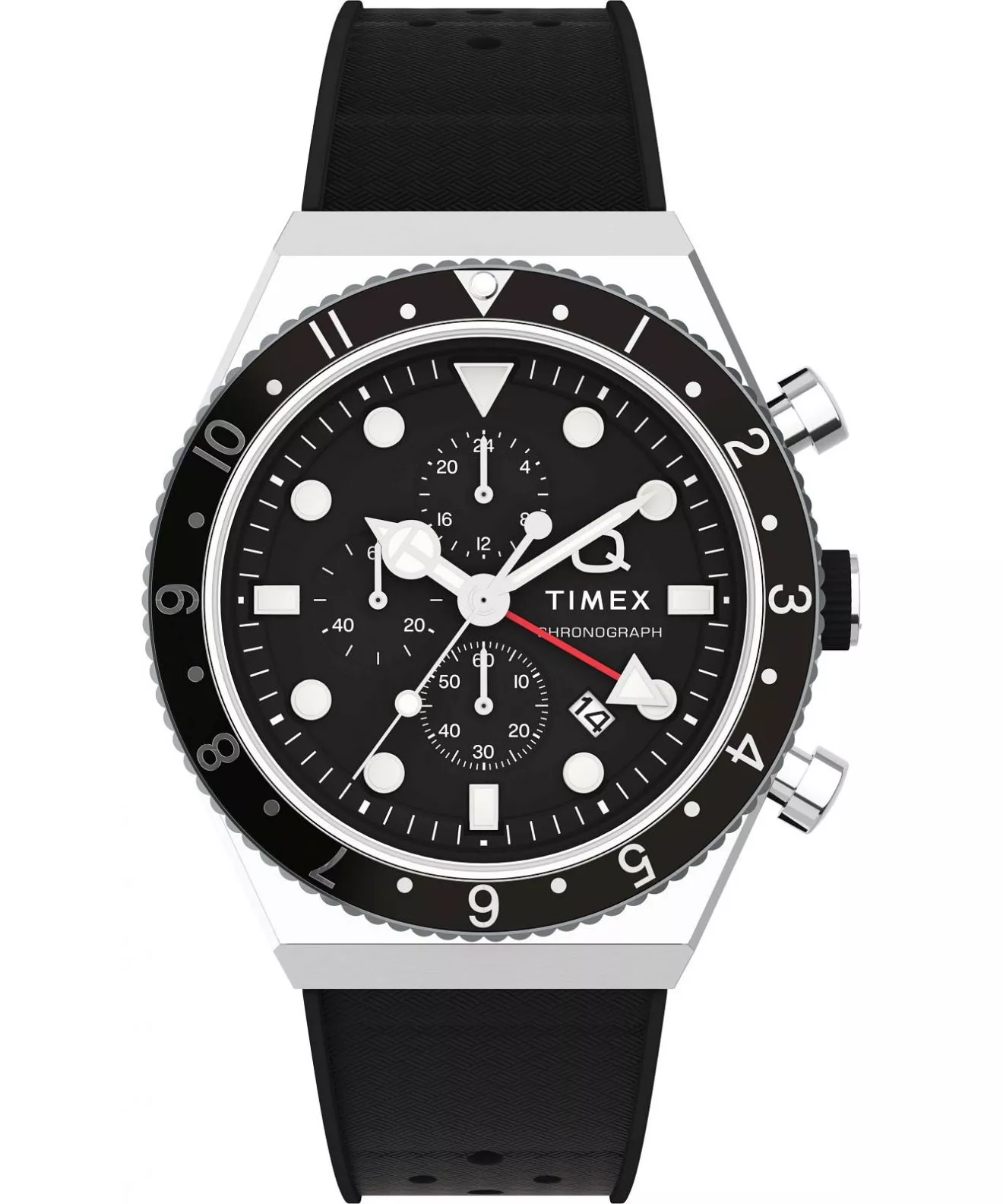 Годинник Чоловічий Timex Timex Q Three Time Zone Chronograph TW2V70000