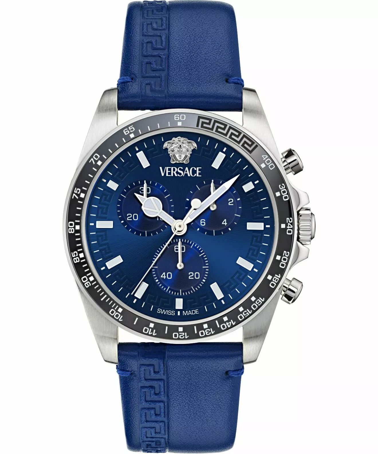 Годинник Чоловічий Versace Greca Chronograph Wave VE0H00125