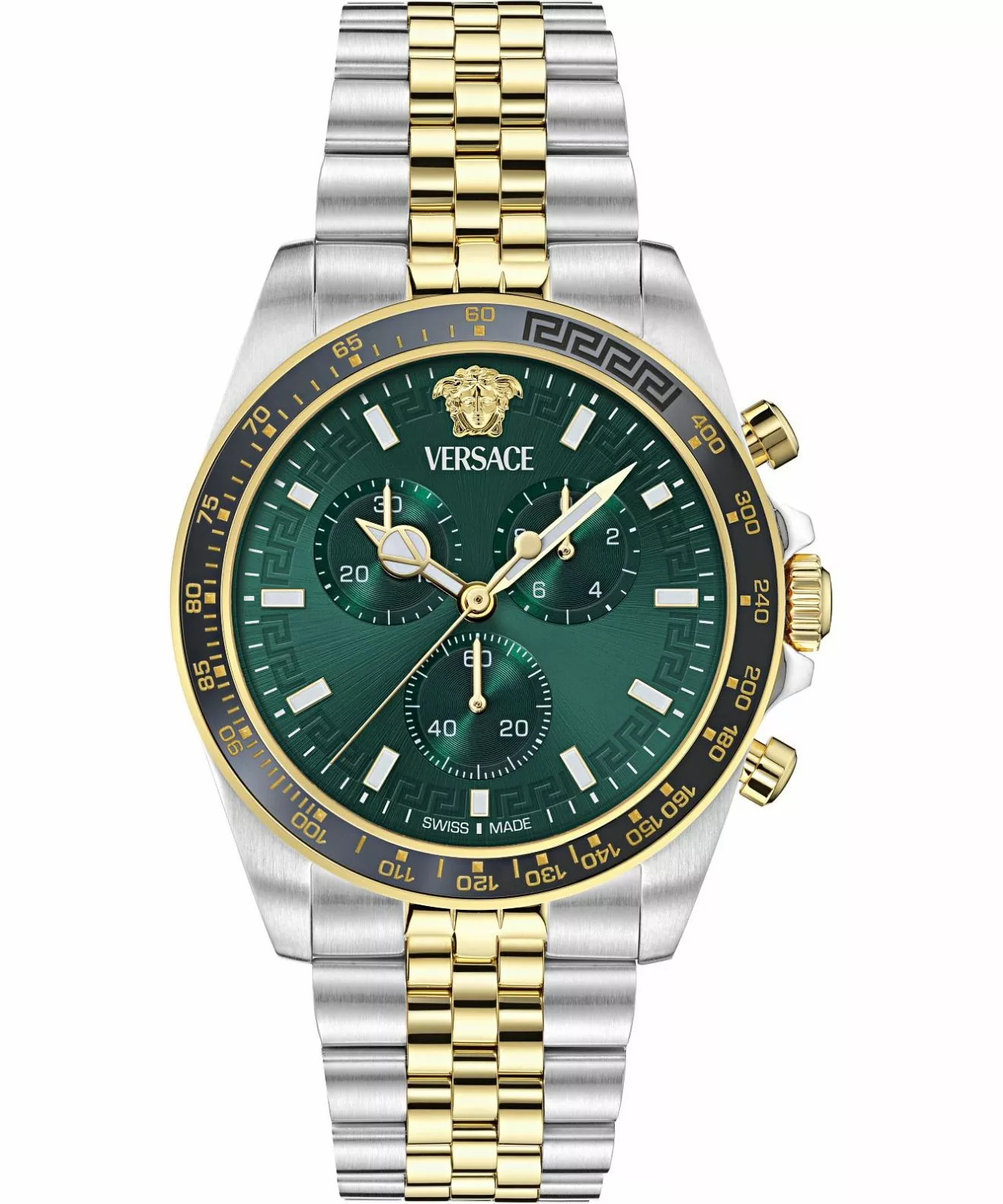 Годинник Чоловічий Versace Greca Chronograph Wave VE0H00425