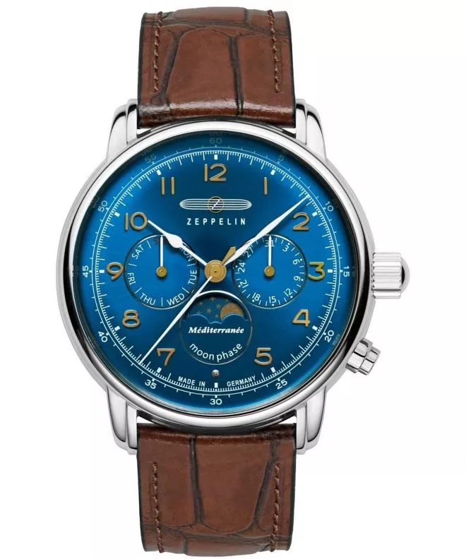 Годинник Чоловічий Zeppelin Mediterranee Moonphase 9636-3
