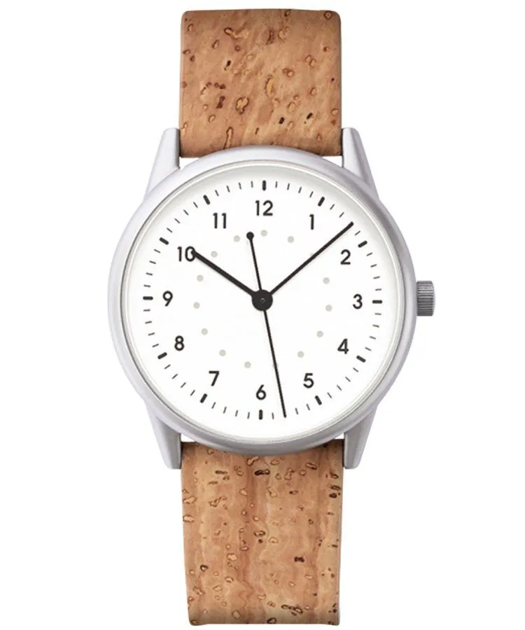 Годинник для Жінок і Чоловіків Mudita Moment NR White Cork Automatic 5900316559962