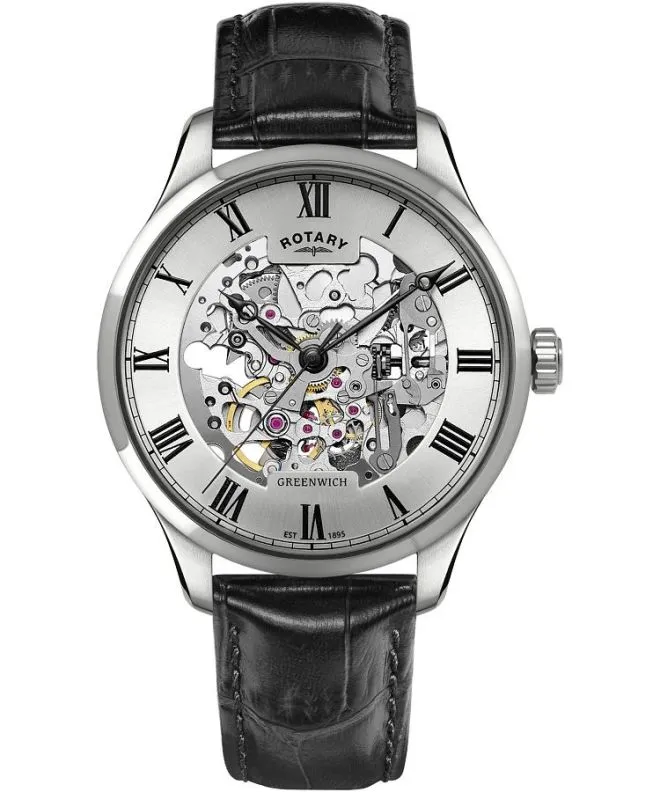 Годинник Чоловічий Rotary Greenwich Automatic Skeleton GS02940/06