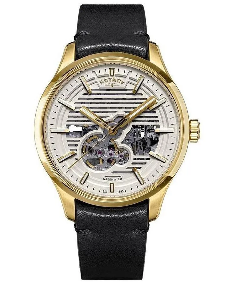 Годинник Чоловічий Rotary Greenwich Automatic Skeleton RGS10080/01