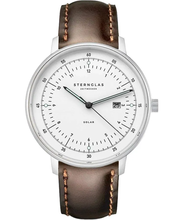 Годинник Чоловічий Sternglas Hamburg Solar S01-HS01-BR03