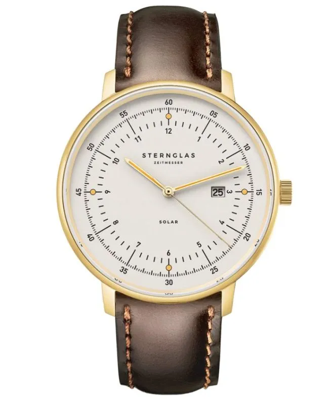 Годинник Чоловічий Sternglas Hamburg Solar S01-HS14-BR01