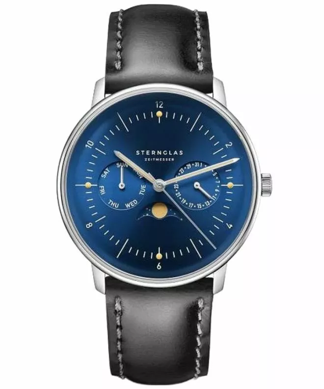 Годинник Чоловічий Sternglas Naos Moonphase S01-NM06-BR02