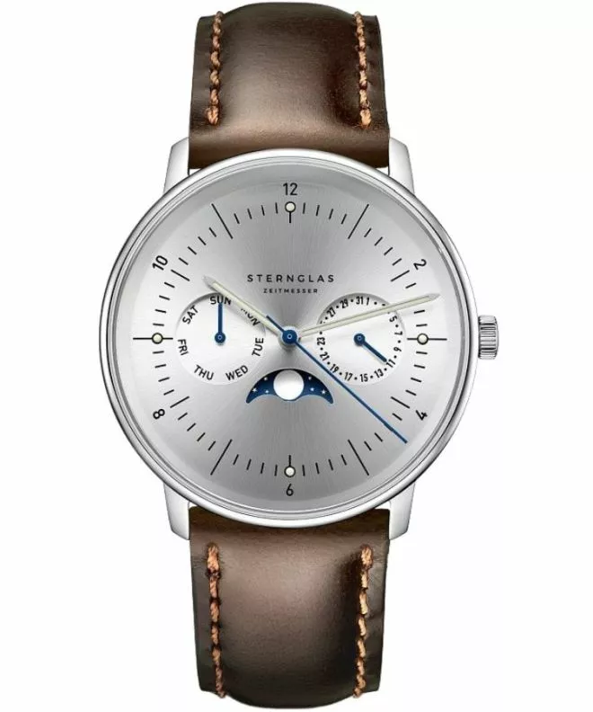 Годинник Чоловічий Sternglas Naos Moonphase S01-NM52-BR03