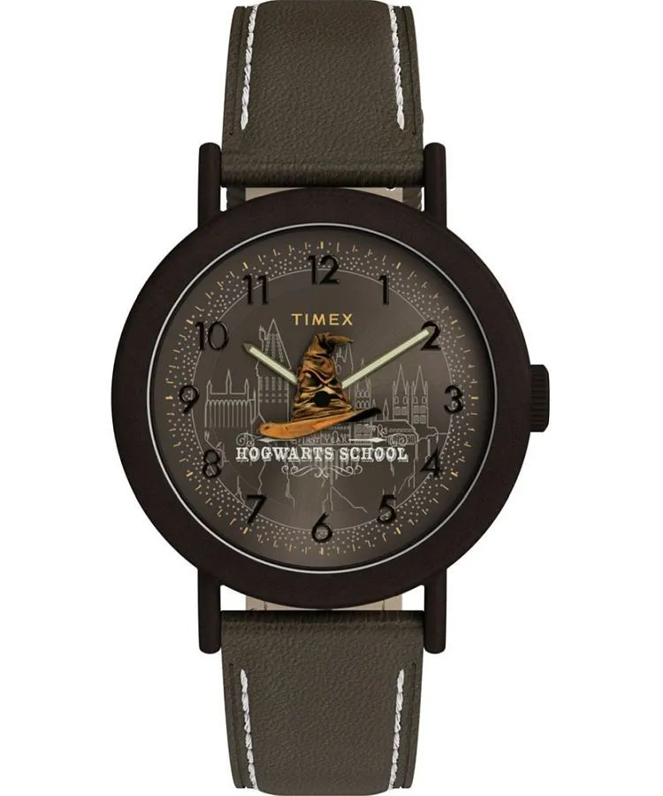 Годинник для Жінок і Чоловіків Timex Harry Potter X Weekender Sorting Hat 37mm Leather Strap TW2Y77000