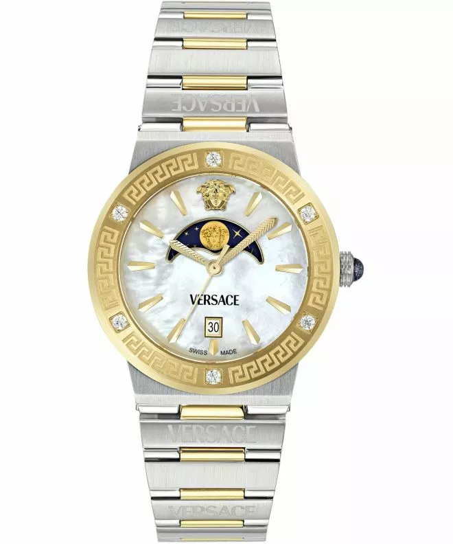 Годинник для Жінок і Чоловіків Versace Greca Logo Moonphase VE7G00524