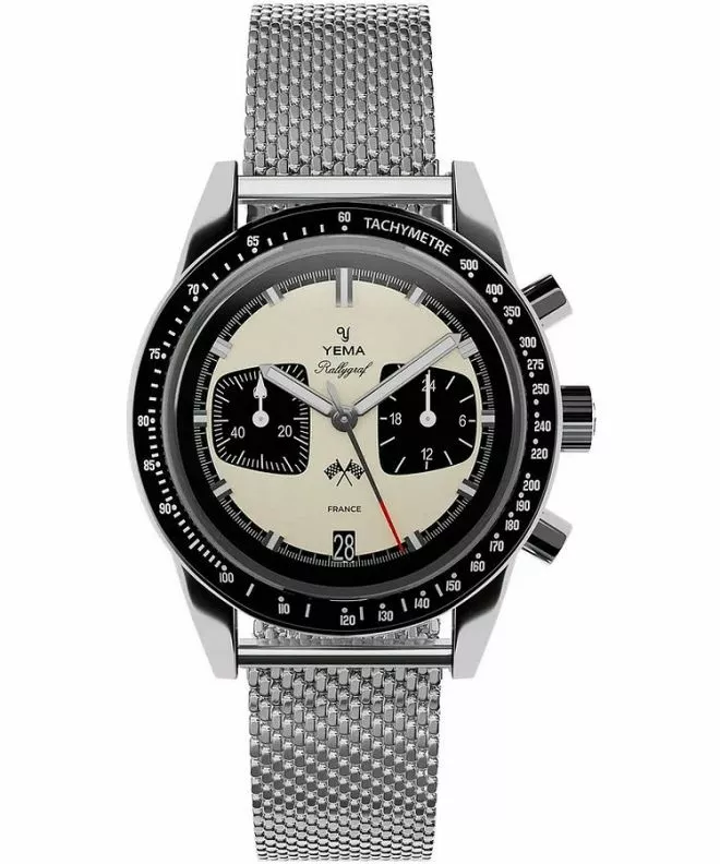 Годинник Чоловічий Yema Rallygraf Panda Chronograph YMHF1580-BM