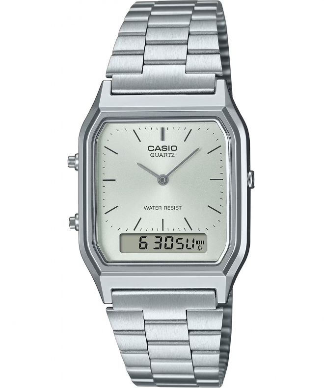 Годинник для Жінок і Чоловіків Casio Vintage Edgy срібний AQ-230A-7AMQYES