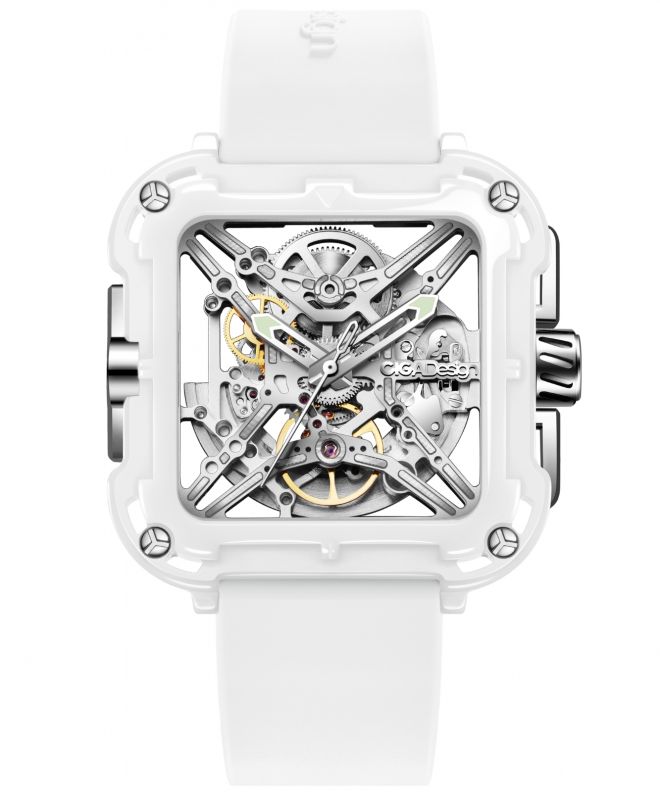 Годинник Жіночий Ciga Design X Series Ceramic Skeleton X012-WS02-W5WH