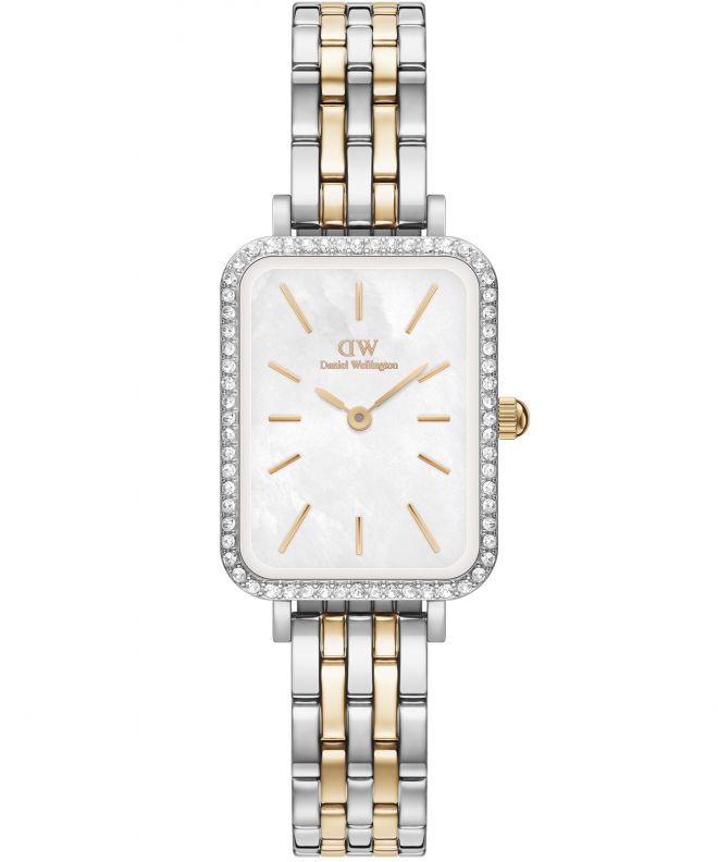 Годинник Жіночий Daniel Wellington Quadro Lumine Bezel 5-Link Two-Tone 40 DW00100671