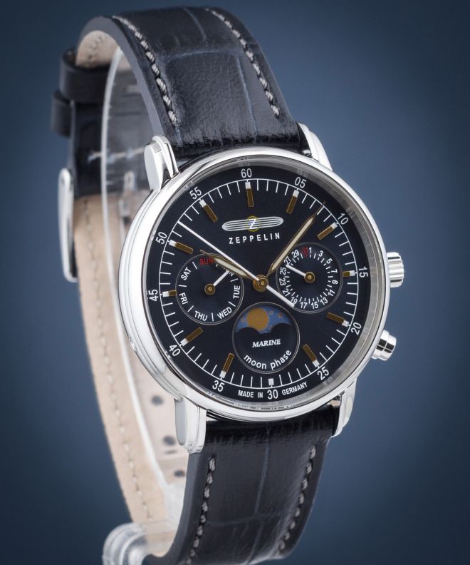 Годинник Жіночий Zeppelin LZ14 Marine Moonphase Lady 8635-3
