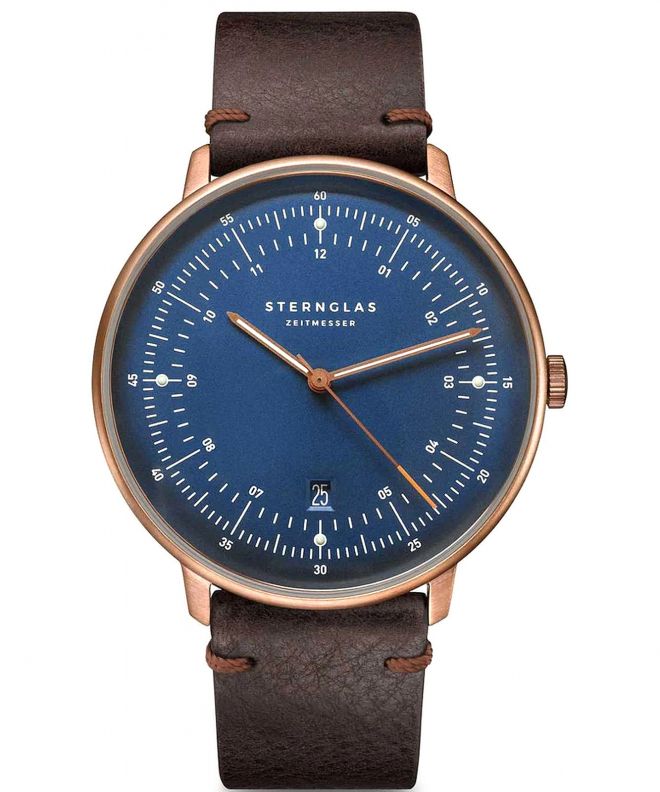 Годинник Чоловічий Sternglas Hamburg Dark Blue Bronze S01-HH27-VI17