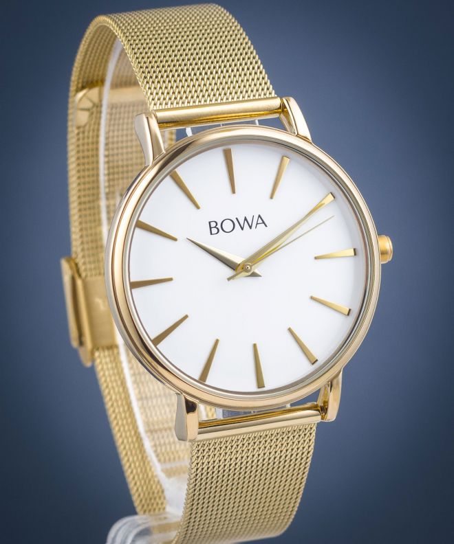 Годинник Жіночий BOWA Praha White-Gold Mesh 38 PH384-24-184M