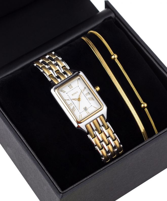 Годинник Жіночий BOWA Barcelona Pearl Gold Steel 23 Gift Set BC2345-154-148S-419-01