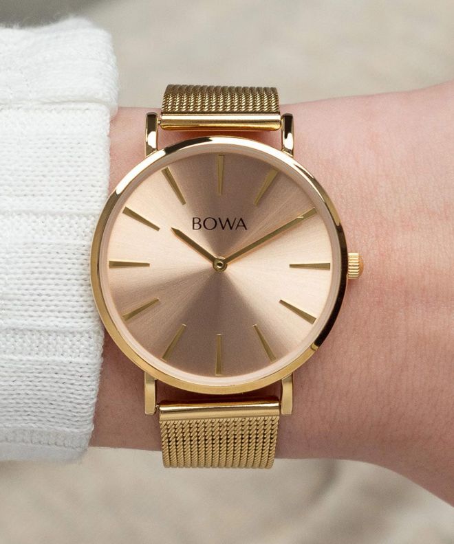 Годинник Жіночий BOWA New York Pink-Gold Mesh 38 NY384-74-184M