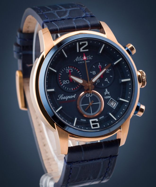 Годинник Чоловічий Atlantic Seasport Chronograph 87461.44.55