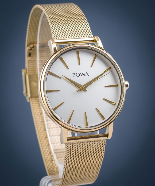 Годинник Жіночий BOWA Praha Silver-Gold Mesh 38 PH384-54-184M