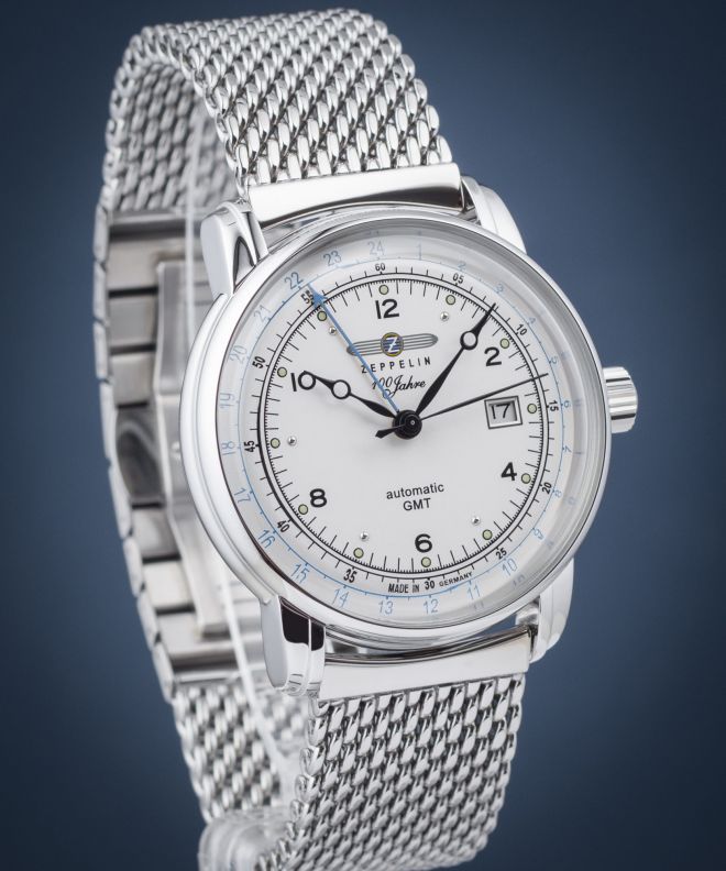 Годинник Чоловічий Zeppelin 100 Jahre Zeppelin GMT Automatik 8666M-1