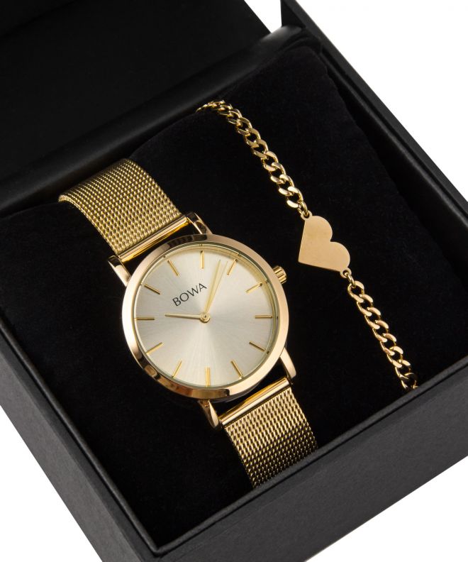 BOWA Tokyo Full Gold Mesh 33 Gift Set (годинник + браслет) TO334-44-164M-419-02