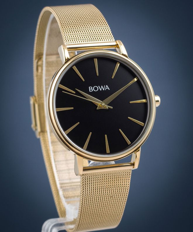 Годинник Жіночий BOWA Praha Black-Gold Mesh 38 PH384-84-184M