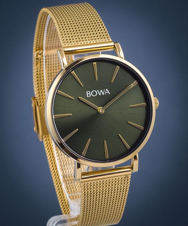 Годинник Жіночий BOWA New York Green-Gold Mesh 38 NY384-04-184M