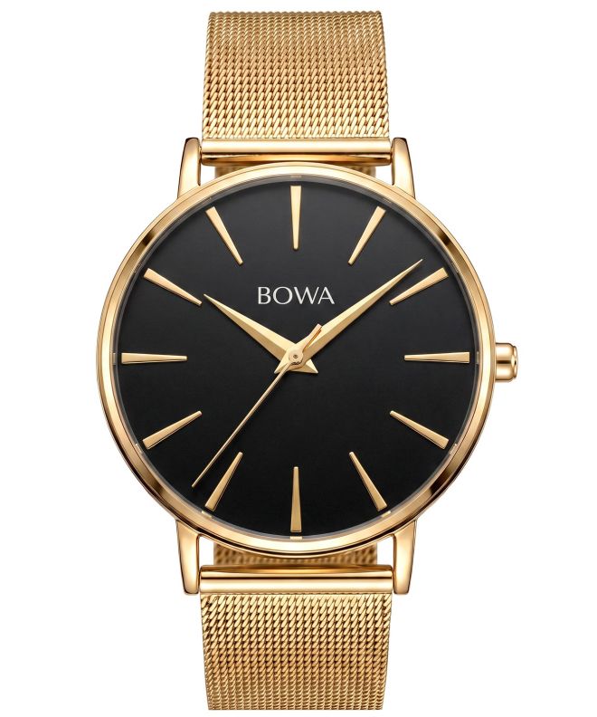 Годинник Жіночий BOWA Praha Black-Gold Mesh 38 PH384-84-184M