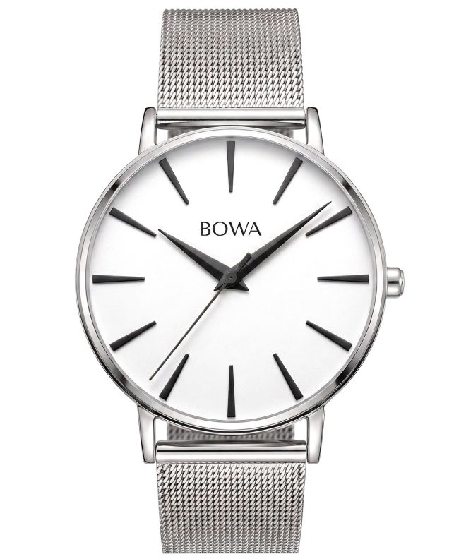 Годинник Жіночий BOWA Praha Silver Black-Tone mesh 38 PH385-51-185M