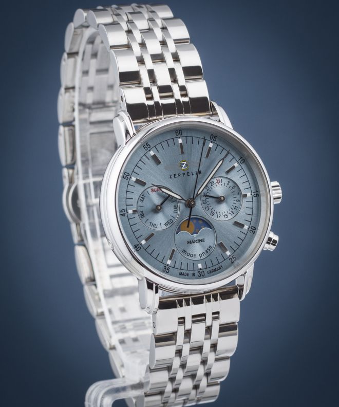 Годинник Жіночий Zeppelin LZ14 Marine Moonphase Lady 8637M-3