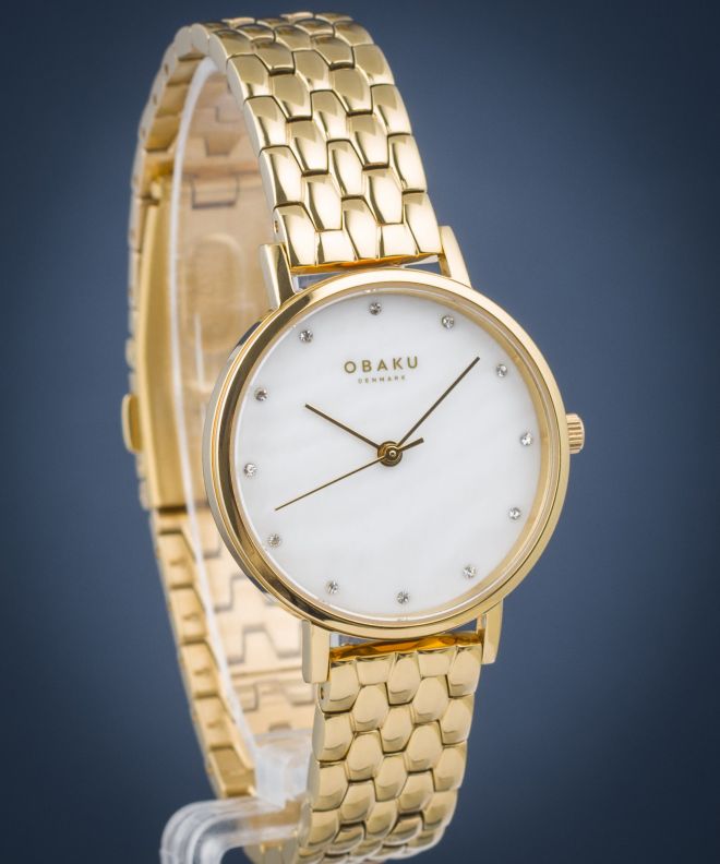 Годинник Жіночий Obaku Brink Lille Perlemor Cider V248LXGWSG