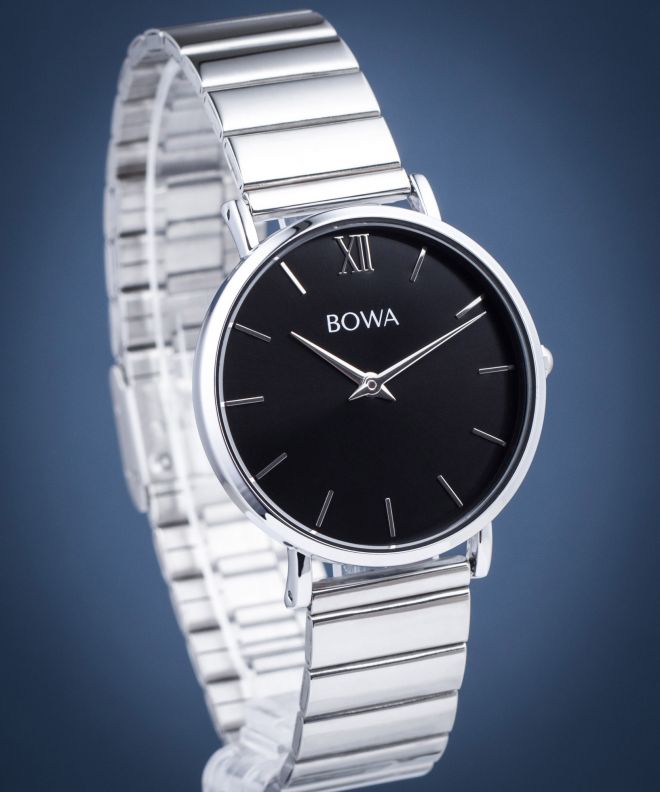 Годинник Жіночий BOWA London Black-Silver Steel 33 LO335-15-165S