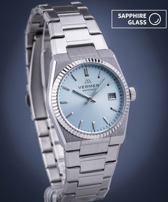 Годинник Жіночий VERMER Caspian Lady Blue Silver Steel CS345-95-235